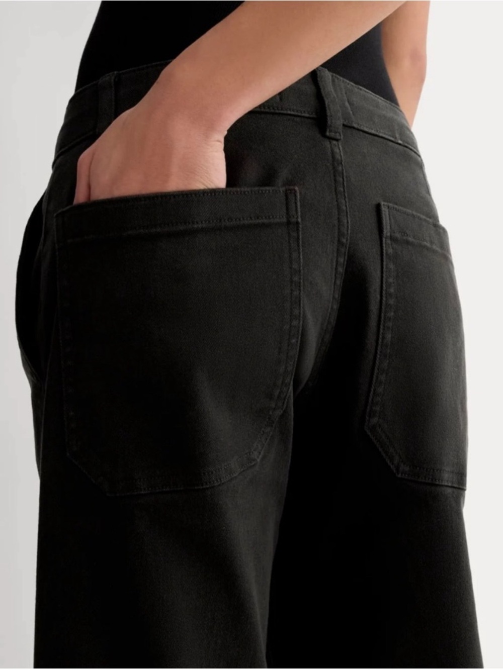 New Everlane THE UTILITY STRAIGHT-LEG PANT in Black Size 00 - Picture 2 of 13